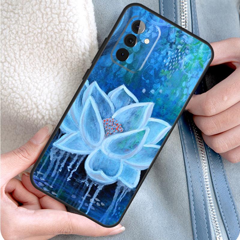 Lotus Flower Phone Case For Samsung Galaxy A55 A35 A25 A15 A51 A71 A12 A32 A52 A13 A33 A53 A14 A34 A54