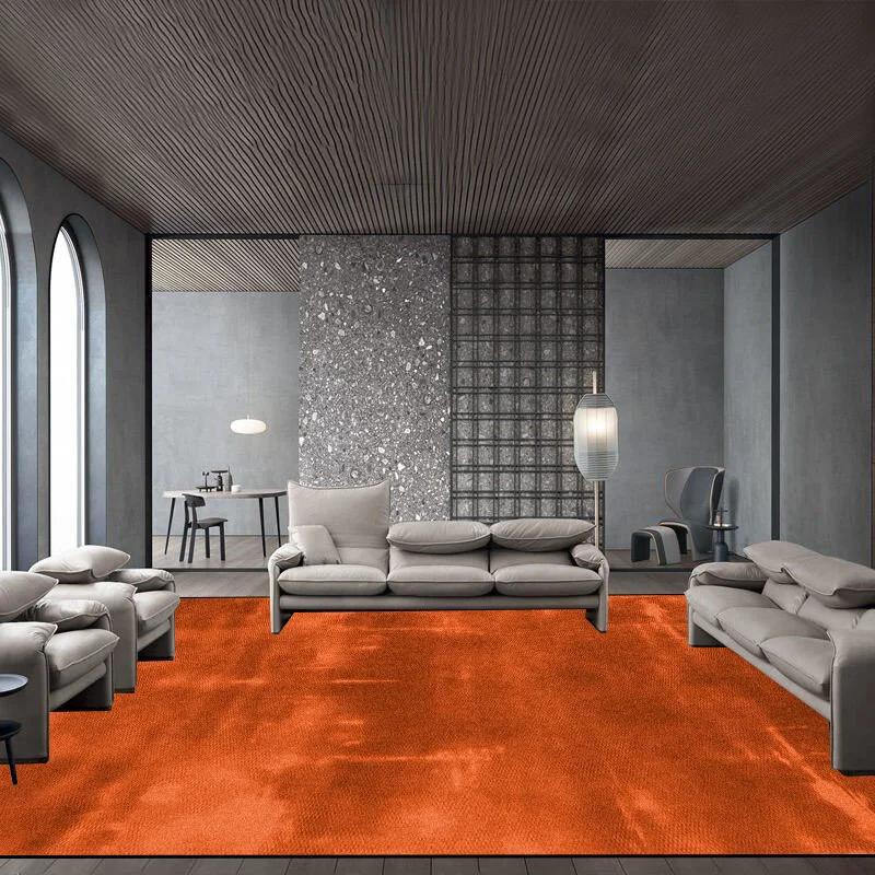 Modern Light Luxury Atmosphere Living Room Carpet Easy Cleaning Big Size Leisure Bedroom Rugs Non-slip Decoration Home Foot Mats