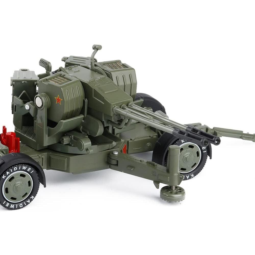 1/35 Samochód z napędem pull back, armata przeciwlotnicza Flak Double Runner, moździerz, wyrzutnia rakiet, wojskowy model ze stopu metali, samochód zabawkowy dla dzieci, samochody z odlewu metalowego, zabawki