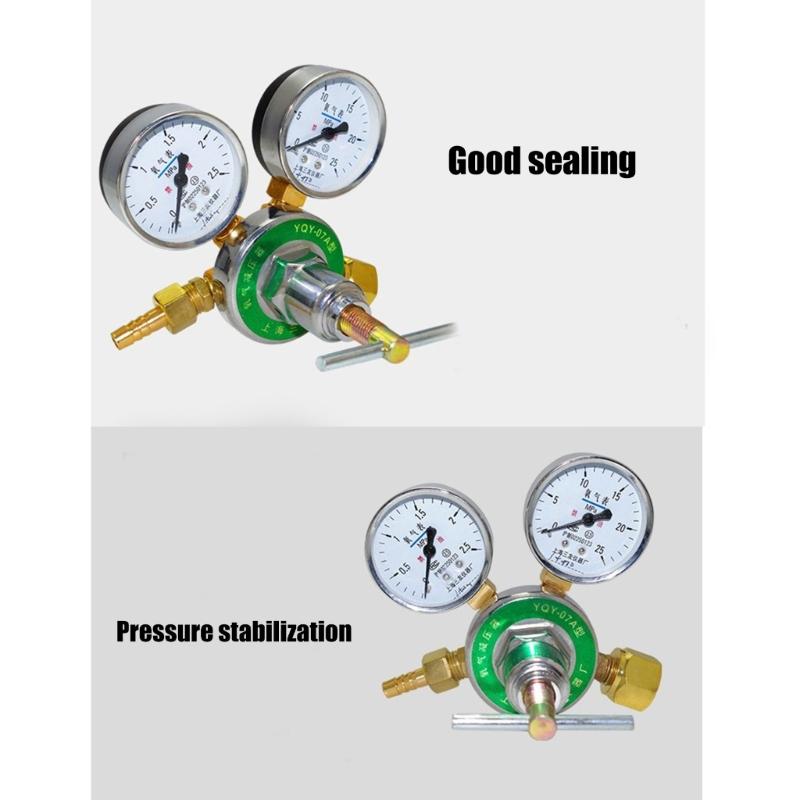 Copper Pressure Regulator Pressure Reducer with Gauge Copper Oxygen Reducing Valves Copper Oxygen Valves Copper Texture