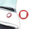 Front Sport Red ABS Emblem Surround Trim For Fiat 500 2007-2015