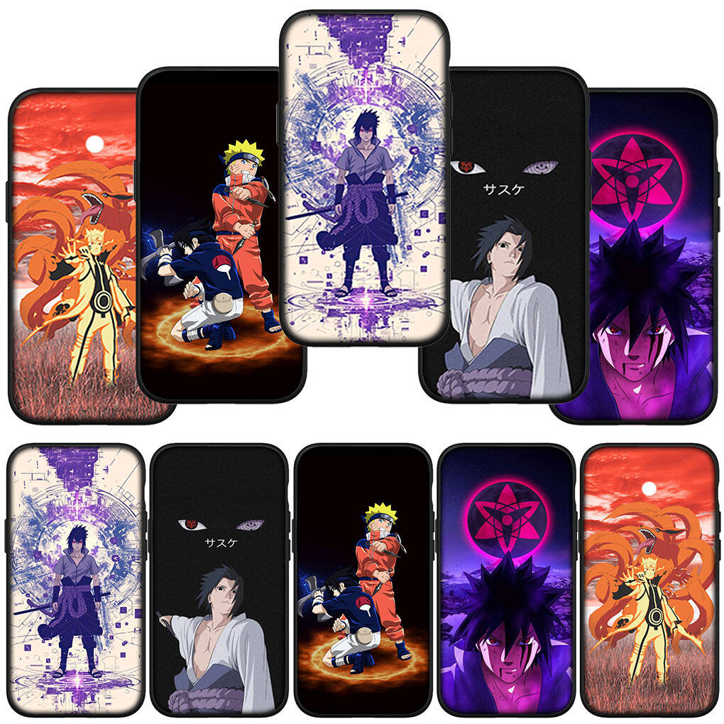 Phone Case for iPhone 17 15 16 Plus X Redmi Note 14 12 11 13 Pro Max Huawei P30 P20 Lite OPPO A60 A40 A80 A38 A54 Uchiha Sasuke Silicone Narutos Cover