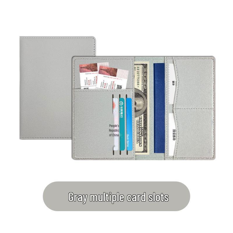 PU Leather Passport Holder & Travel Wallet Set - Multi-Function Passport Bag & Card Holder