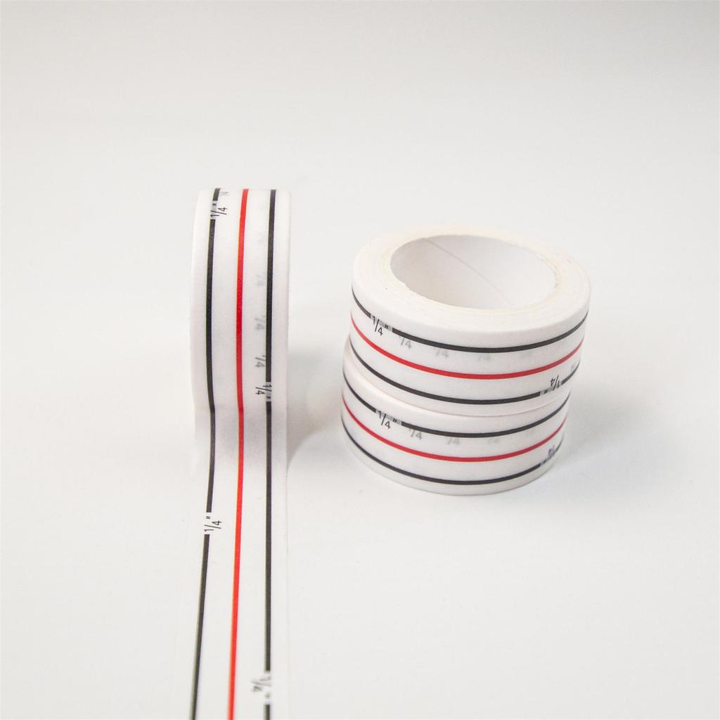 4pcs Diagonal Seam Tapes Sewing Basting Tape for Sewing Straight Diagonal Seams Instruction Tool To Mark 1/4Inch Machine