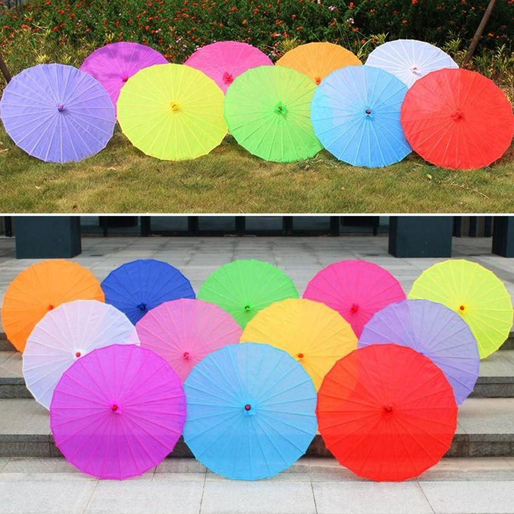 56cm Umbrella Fan Silk Cloth Classical Japan Style Umbrella Prop Dance Umbrella  Dance Performance