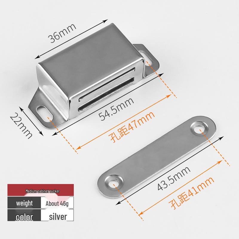 Stainless Steel Magnetic Cabinet Door Suction Clip - Strong Household Hardware Accessory
