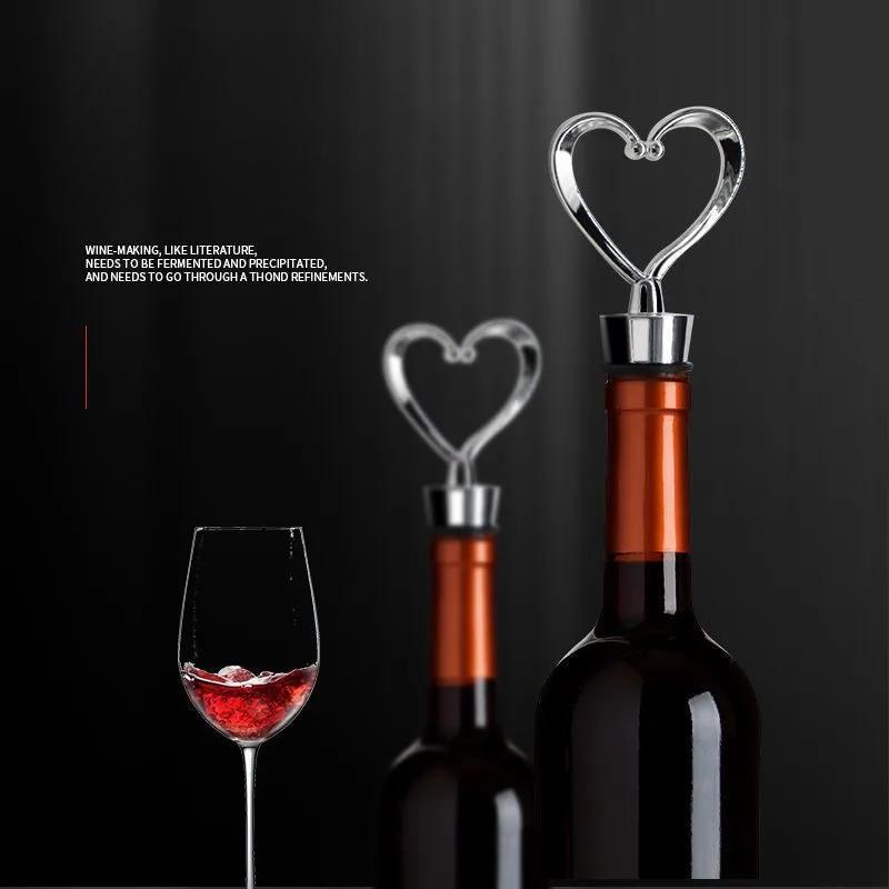 Heart-shaped Red Wine Bottle Stopper Six-wire Red Wine Bottle Stopper Wine Preservation Sealing Lid