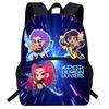 Hunters Demon Kpop Cartoon School Backpack Durable Material Anti Shock Students