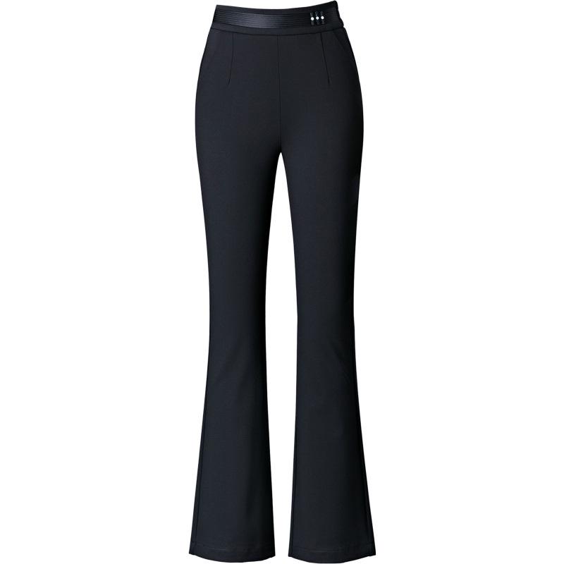 Women's 2024 High Waist Slimming Flare Pants with Elastic Waist - Spring/Autumn Plus Size
