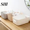 Boîte de Rangement Panier Couleur Unie Gain de Place Contenant en Plastique Porte-Mouchoirs Maquillage Décoration Intérieure Poubelle de Commode