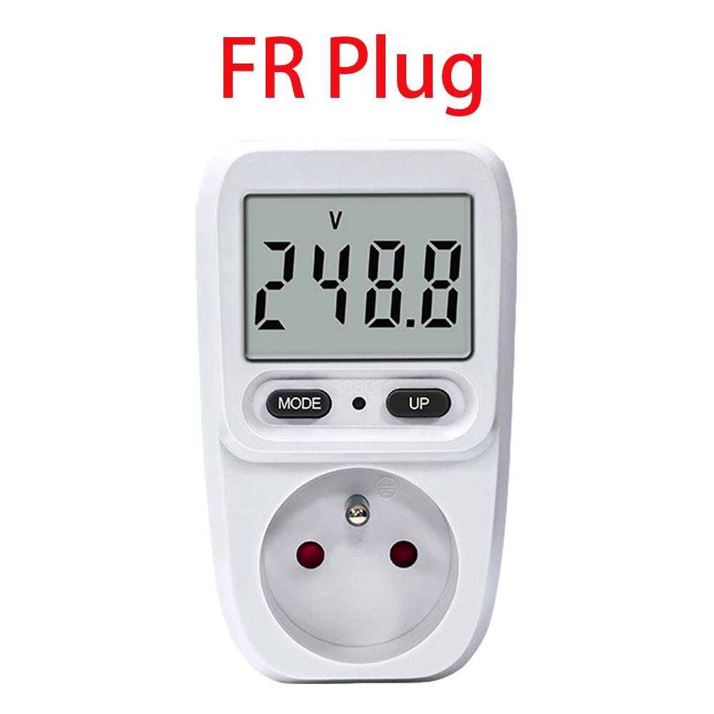 Digital Wattmeter AC 230V Power Meter Electricy Consumption Energy Meter EU/FR Plug Socket Power Electricity Analyzer Monitor