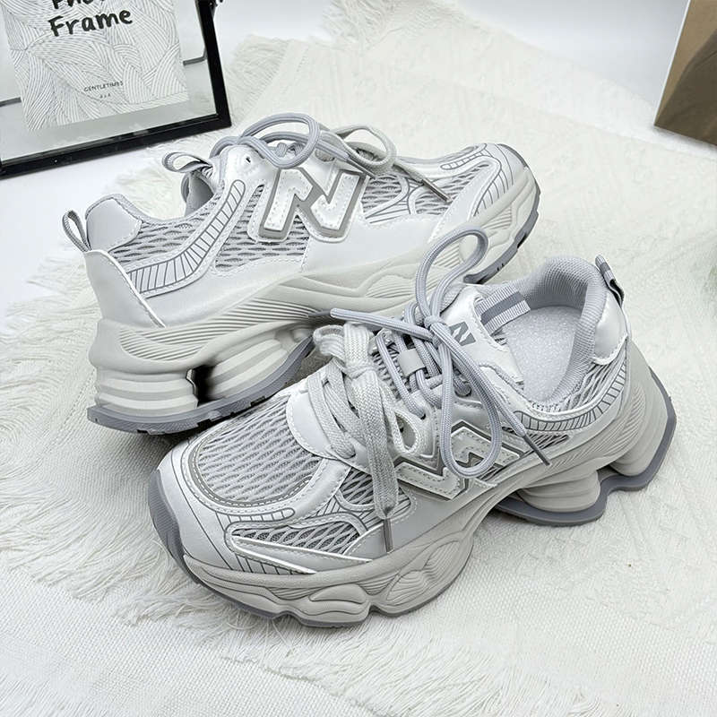 Thick-soled Heightening Dad Shoes Women's New Summer Mesh Breathable Casual Sports Women's Shoes