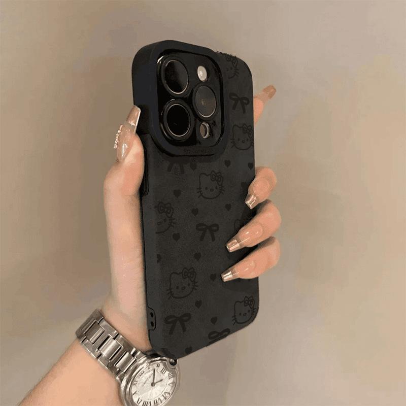Retro Overturned Fur Cat Suitable for Apple 16promax Mobile Phone Case 14 New Iphone 15 Set Cartoon 1314