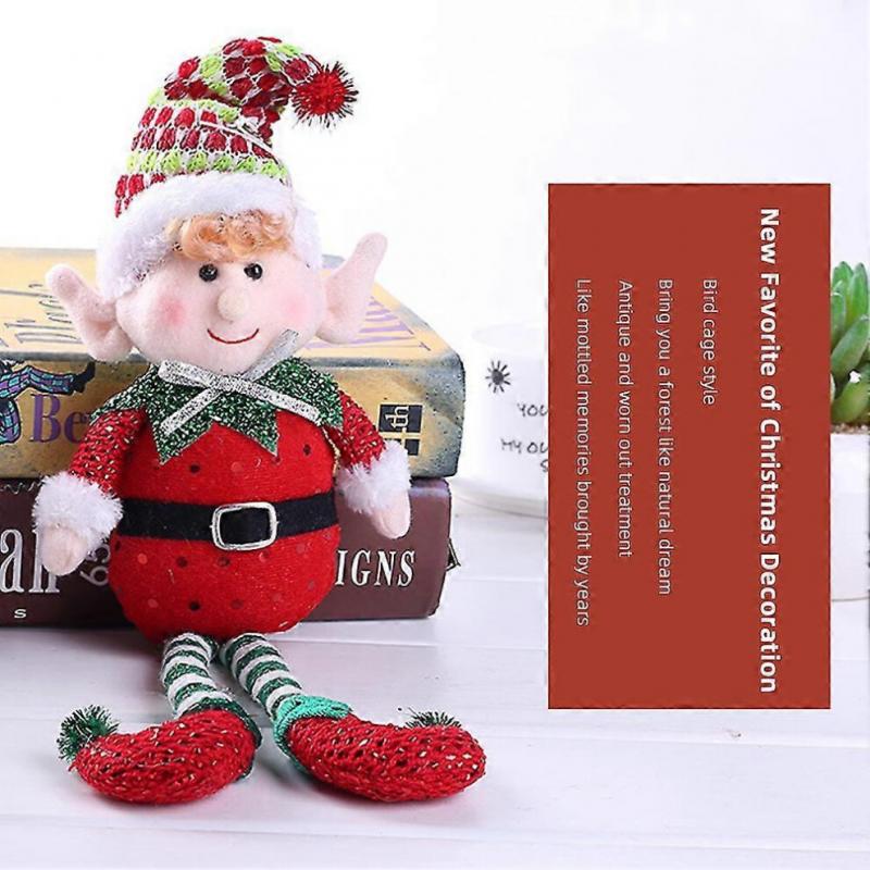 Christmas Long-legged Elf Doll Lovely Christmas Elves Plush Toy Creative Christmas Desktop Decoration