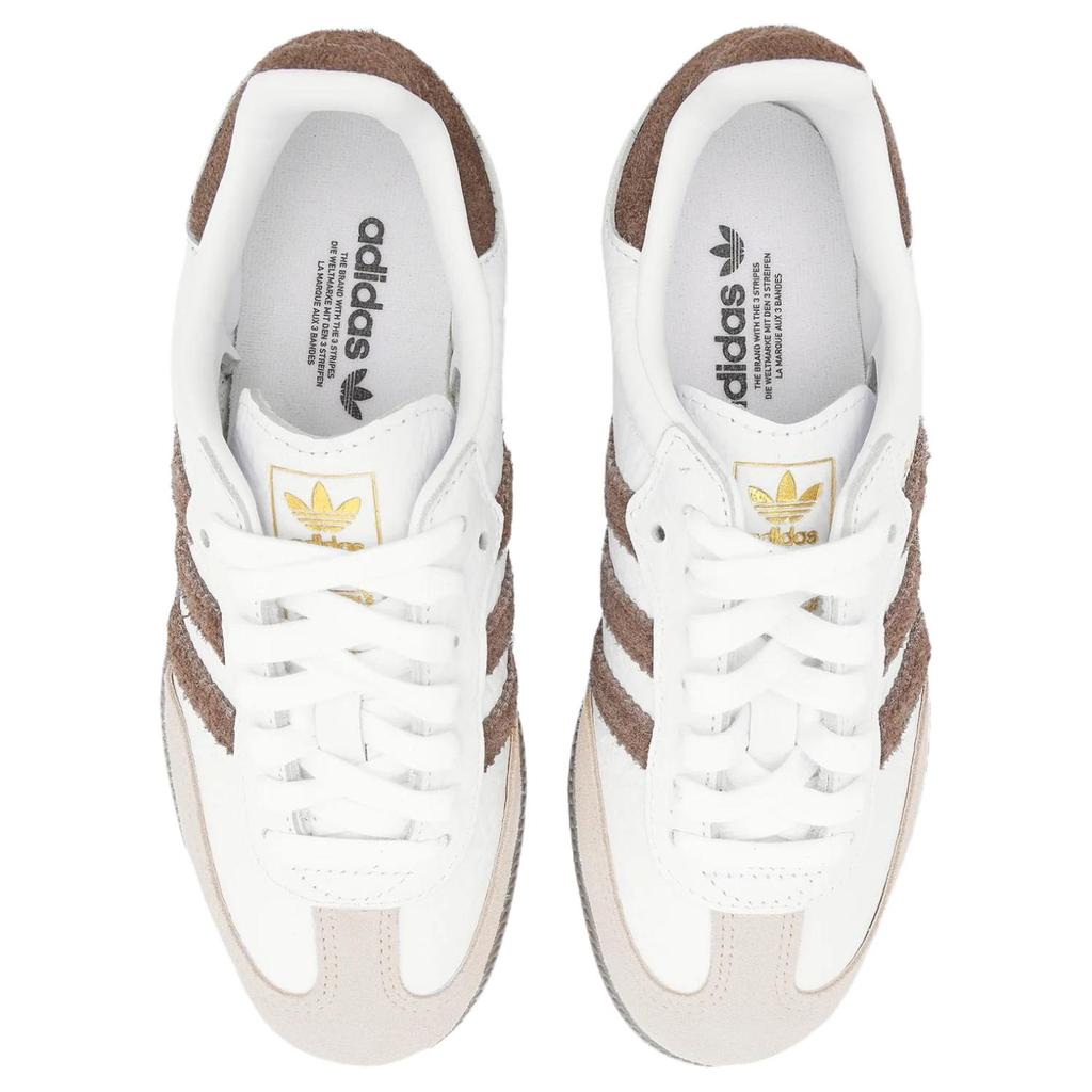 Adidas Originals Samba Leather Comfortable Versatile Training Shoes Women sneaker White LA0971