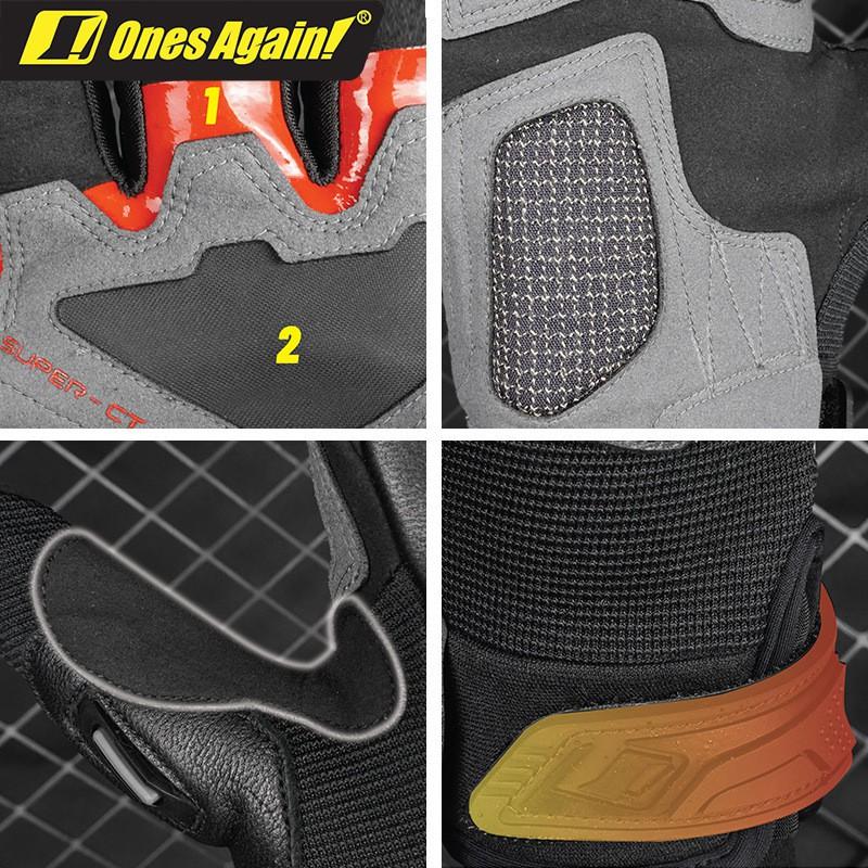 Motorcycle Gloves Winter Warm Fleece Lined Goat Leather Touchscreen Magnetic Closure Unisex Cycling Protective Gear Safety