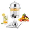 Beverage Dispenser, 8L Drink Dispenser for Parties, Stainless Steel + Plastic Juice Dispensers with Spigot Ice Chamber Tray