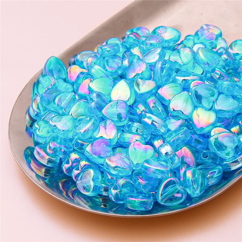 Handmade Beads Acrylic Color-plated Beads Handmade DIY Beaded Earrings Bracelet Cell Phone Chain Accessories Materials Loose Beads Making Accessories