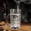 MDNG Diamond Glass Beer Mugs (Set of 4)