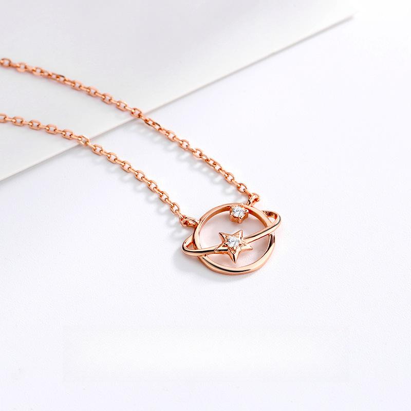 

Планета ожерелье женское нишевый дизайн чувство ключичная цепочка корейская версия мода инс легкая роскошь темперамент кулон женский