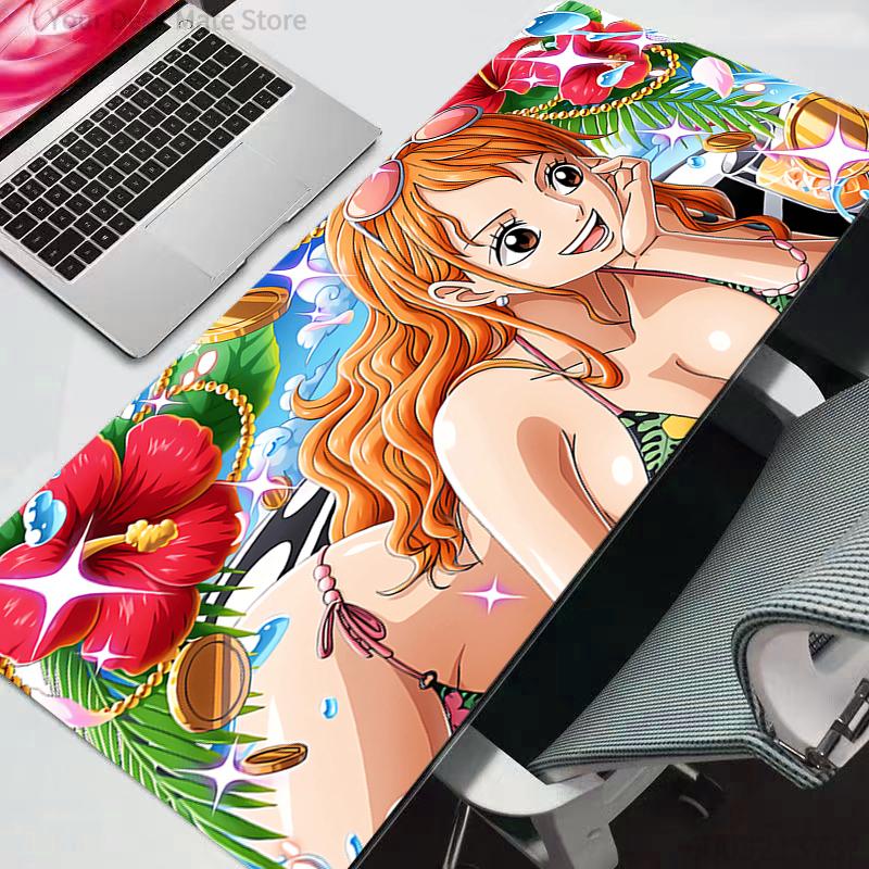 Mouse Pad One Piece Anime Gaming Accessories Varmilo Keyboard Desk Mat Gabinete Gamer Carpet Mousepad Mats Durable