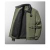 Jacket Corduroy Jacket Men's Fleece Lamb Fleece Winter Casual Lapel Tooling Padded Coat Men's Young Dad Clothing