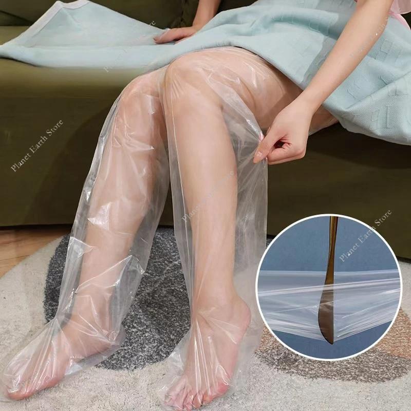 Bolsas para Tratamientos de Manos o Pies-5/10/20 Pares Película Hidratante Transparente Engrosada para Salones de Belleza Bolsas para Calcetines y Guantes
