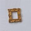 Mini Gold Picture Frame Victorian Small Resin Antique Photo Frame Tiny Baroques Ornate Frame Without Glass or Backing
