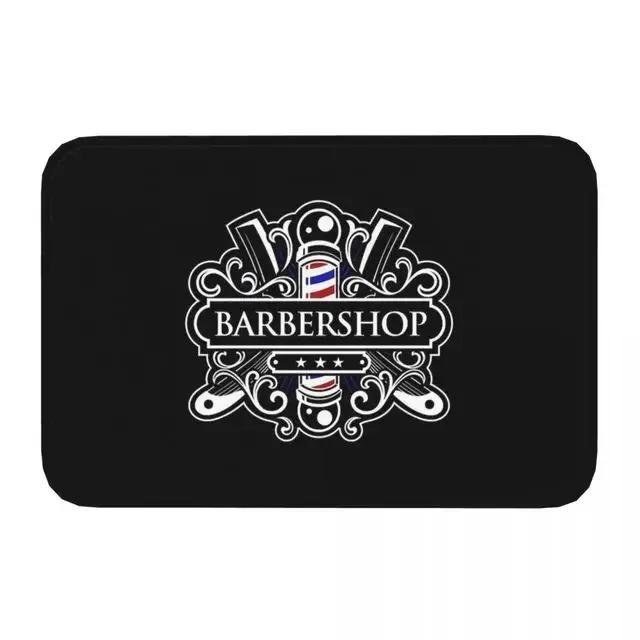 Barbershop-Matte Willkommen Fußmatte Balkon Innen Korridor Veranda Eingang Boden Teppich Waschbar Badezimmer Küchenzubehör Teppich