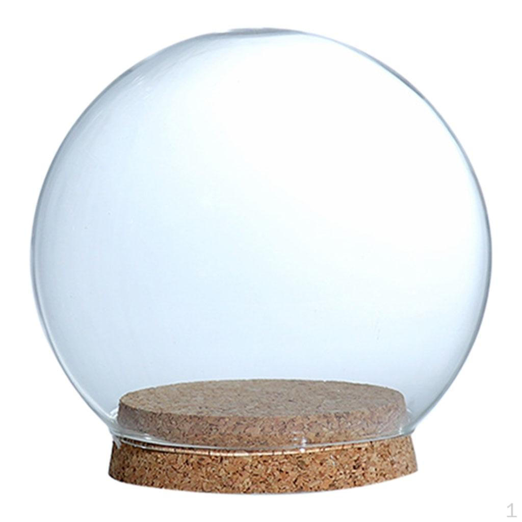 Display Cloche Ball Shaped Flower Jar Dome Immortal Preservation, Miniature Dollhouse Container with