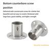 Wardrobe Bracket Rod Holder Shower Curtain Flange Heavy Duty Socket Wall Mounted Tube Closet Rods End Support for Garden