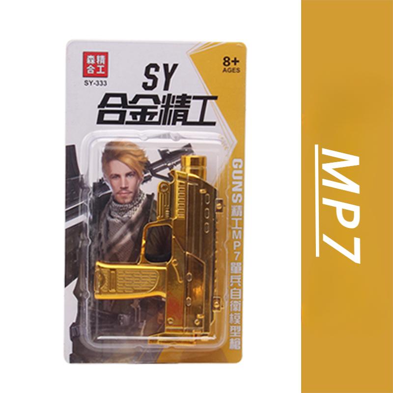 

1:6 Scale Mini Toy Gun Model Elaborate Alloy Metal Fake Gun Collection for Display Little Boy Kids Birthday Gifts