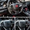 50x40mm ABS Car Steering Wheel Cover Emblems Stickers for Honda Envix Odyssey City Jazz Fit CRV Civic Accord Insight Jade Vezel