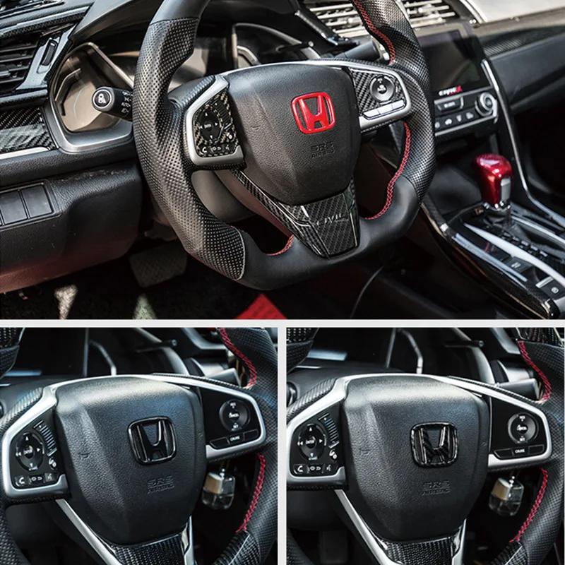 50x40mm ABS Car Steering Wheel Cover Emblems Stickers for Honda Envix Odyssey City Jazz Fit CRV Civic Accord Insight Jade Vezel