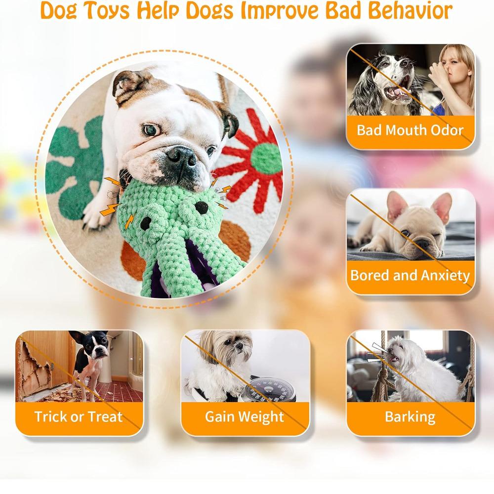 Quietschendes Plüsch-Hundespielzeug zum Kauen für kleine, mittelgroße und große Hunde, weicher Stoff, langlebig, Haustier-Kaukamerad, Trainingsbelohnung, Geschenk, Spielzeit