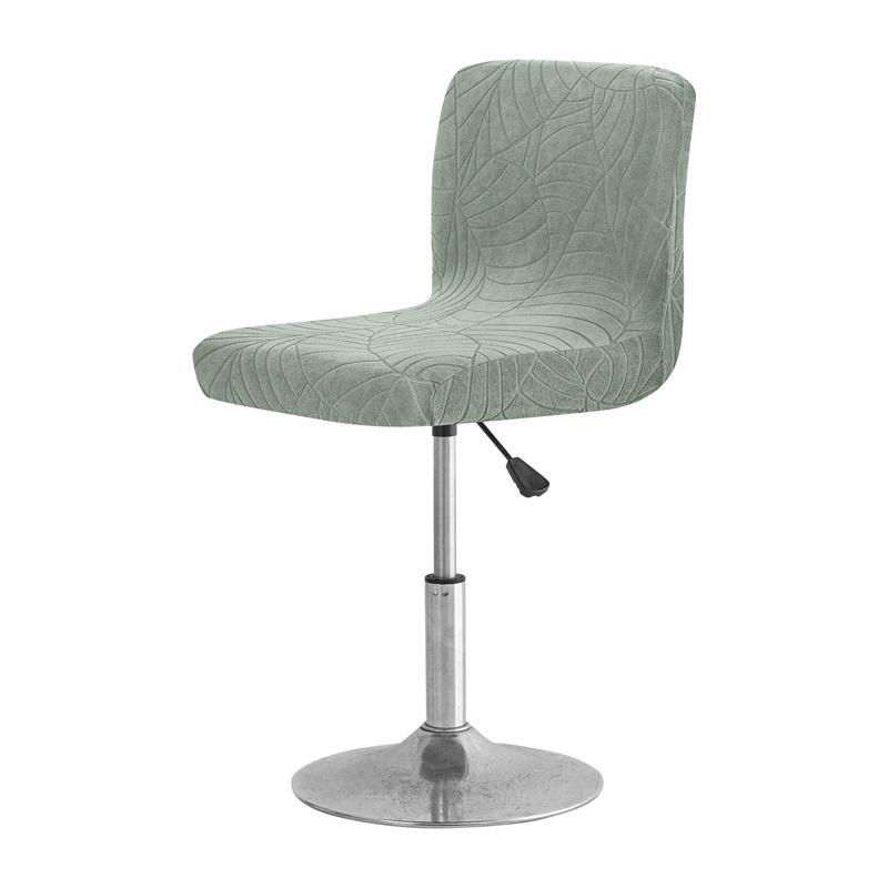 

1/4pcs Jacquard Bar Stool Covers Elastic Short Back Dining Stool Slipcover Soft Thick Seat Covers for Hotel Wedding Bar Counter 1pc
