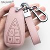 Leather Car Key Case Cover For Changan Cs35 Cs55 Cs75 Cs85 Cs95 Plus Eado Raeton Cs15 V3 V5 V7 Coupe Keychain