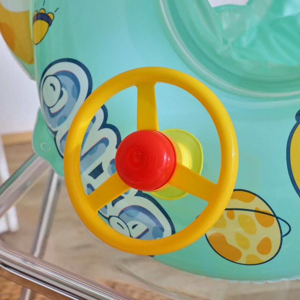 Rooxin Baby Schwimmring für Kinder Dinosaurier Aufblasbarer Pool Schwimmhilfe Schwimmkreis Wasserspiel Aufblasbares Spielzeug Pooltube