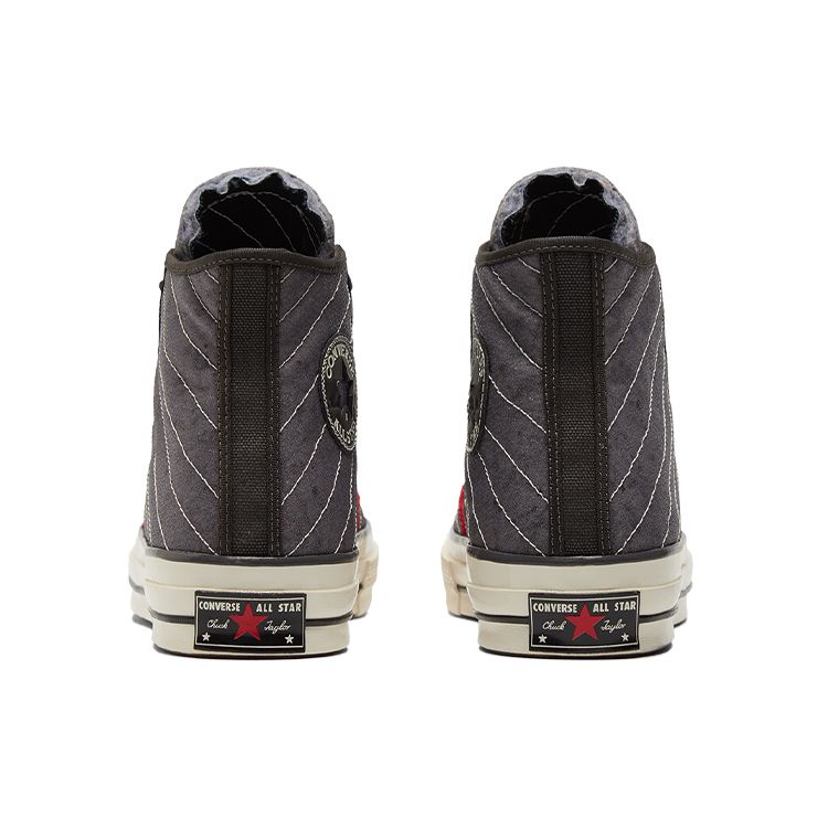 Converse Chuck Taylor All Star 1970s Varsity Casual Striped High Top Canvas Shoes Unisex Sneakers Gray 172020C