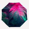 1pc Tropical Leaves Auto Open/close, All-Season Portable Folding Umbrella for Women & Men, Travel, Everyday, Formal Events - Compact Luxury Parasol, O