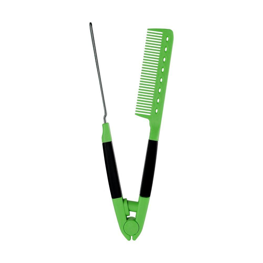 Folding Hair Straightener Comb Flat Comb Hair Brush Combs Barber Accessories V Type Comb  Salon
