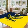 Fenerbahçe FC Design Crystal Velvet Rug Soft Decorative Mat for Bedroom Entrance