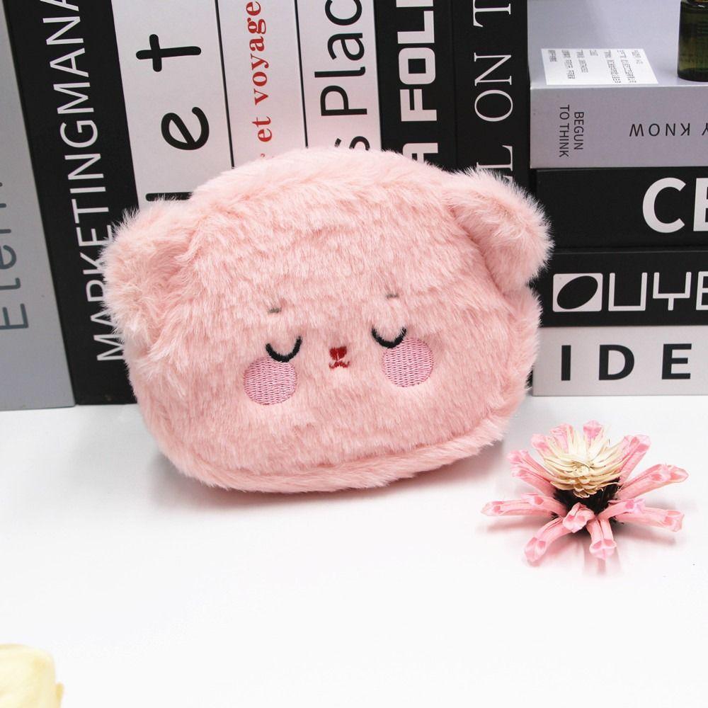 Cartoon Cartoon Plush Bear Wallet Plush Cute Portable Plush Coin Bag Portable Colorful Cartoon Bear Coin Purse Chlidren