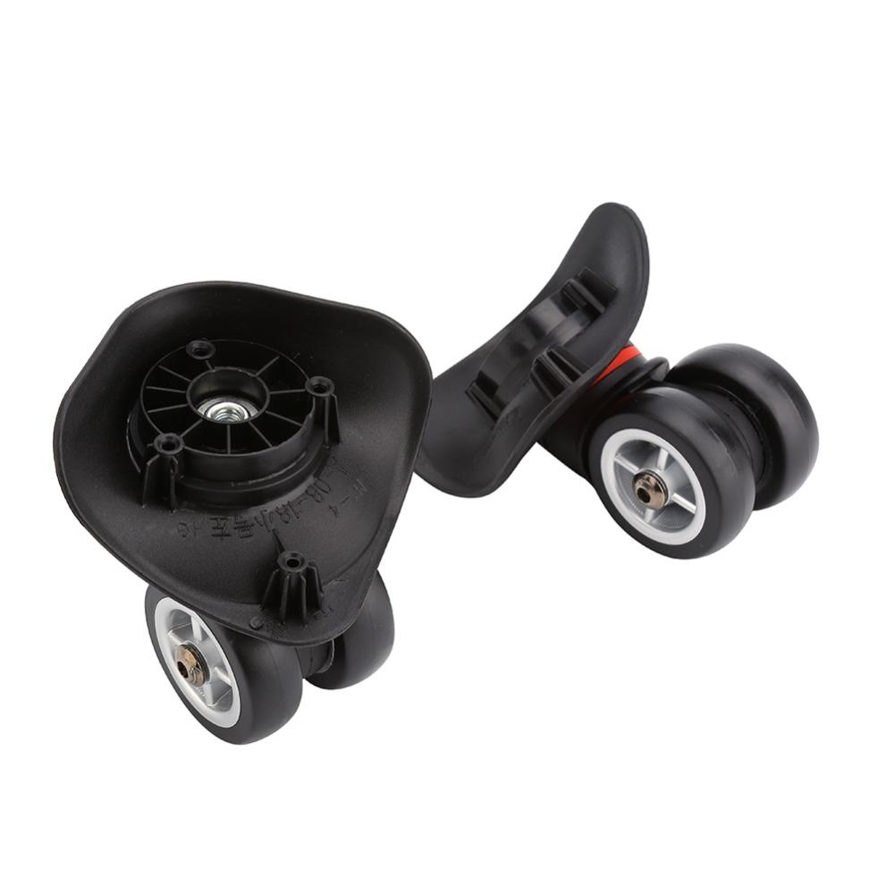 2 Pcs 360 Degree Rotation Luggage Wheels Replacement Double Row Heavy Duty Swivel Caster Wheels Spinner Wheels Suitcase Repair