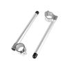 SZYUMO Sports Motorcycle 22mm CNC Cut Handlebar Tube Fork Clipons Mm 7/8" 33/35/37/41/43/45/48/50/51 (50mm, Silver)