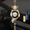 Car Aromatherapy Hanging Ornament for Odor Removal - Rearview Mirror Pendant with Empty Bottle.