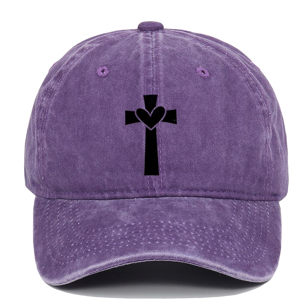 Black Personalized Pattern Printed Baseball Hat Outdoor Activity Washed Duck Tongue Hat Suitable for Sunscreen and Sunshade