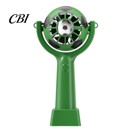 Multi-speed Handheld Fan Soccer Neck Fan, Portable Mini with Lanyard, Soft Breeze Football Shape Cooling for Outdoor Sports, Gift