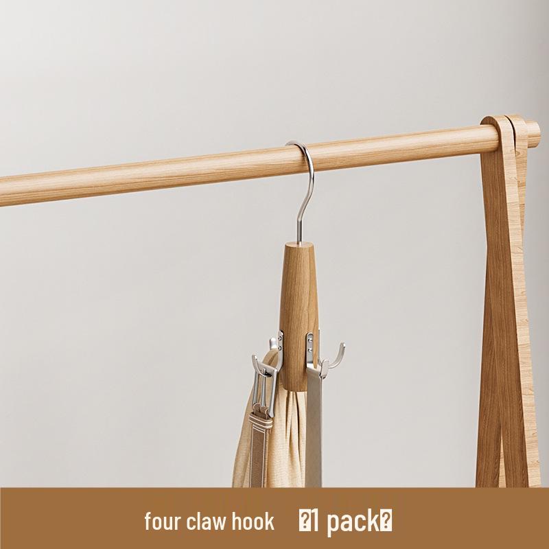 Multi-functional Solid Wood Scarf, Tie, and Belt Organizer
