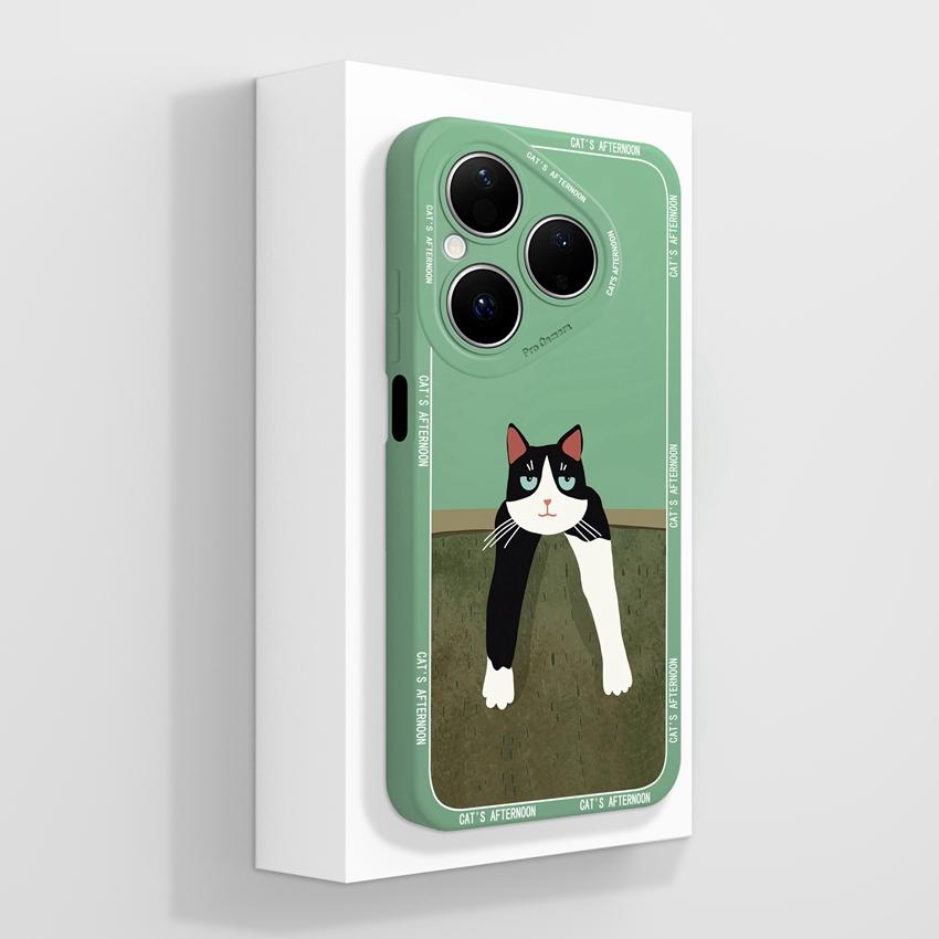 For Huawei Pura 80 Pro Honor X7d X9d X20 V40 Phone Cases Beautiful Village Patterns Lens Protection Liquid Silicone Shockproof Shell For Huawei Casing